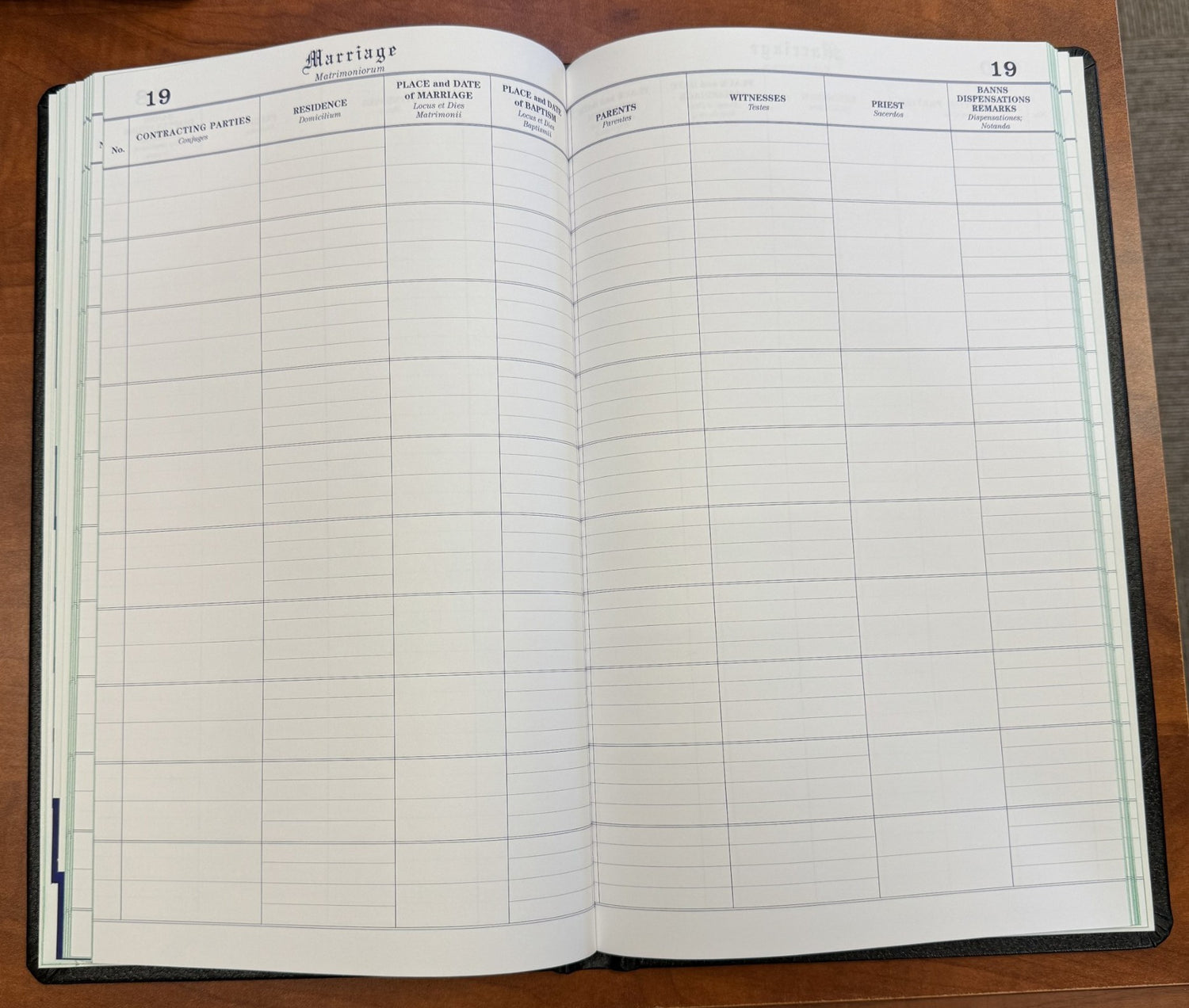 Church Register Books - Marriage - Economy Edition