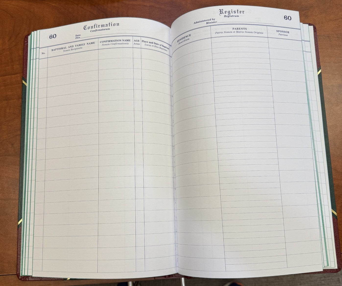 Church Register Books - Confirmation - Standard Edition