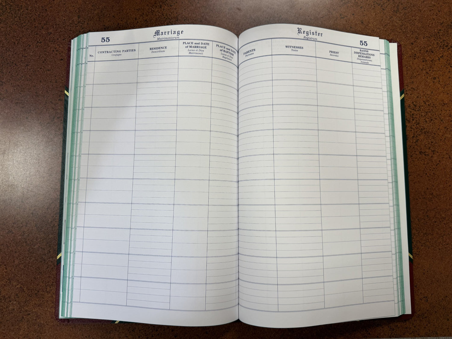 Church Register Books - Marriage - Standard Edition