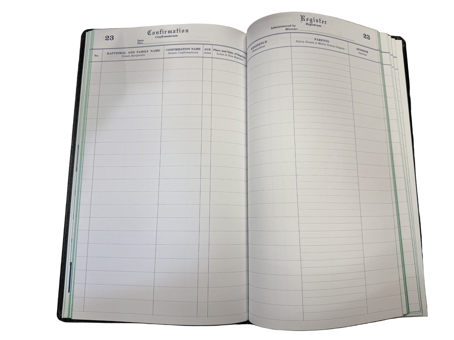 Church Register Books - Confirmation - Economy Edition