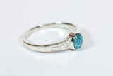 Miraculous Ring Sterling Silver with Blue Epoxy  - FN0511BMSS