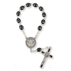 One Decade Black Rosary - TA068BK