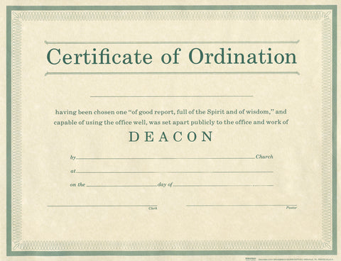 Ordination for Deacon - MA01579