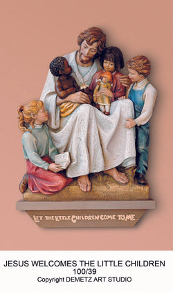 Jesus with the Children of the World - High Relief - HD10039