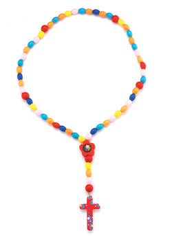 Primary Color Wood Rosary - TA1186MC