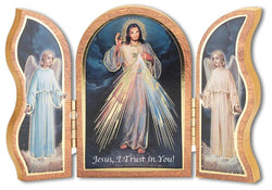 Gold Embossed Divine Mercy Triptych - TA1205123
