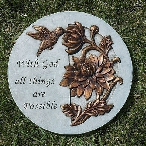 With God All Things Are Possible Garden Stone - LI12066