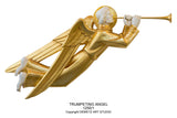 Trumpeting Angel - Ivory/Gold - HD12501