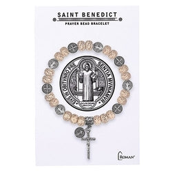 Saint Benedict Prayer Bead Bracelet - LI12797