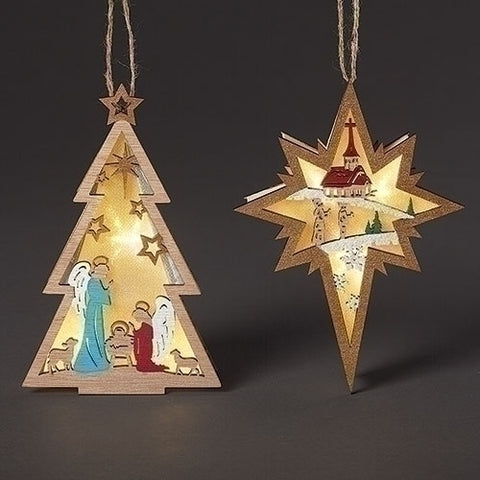 LED Tree and Star Ornament - LI135434