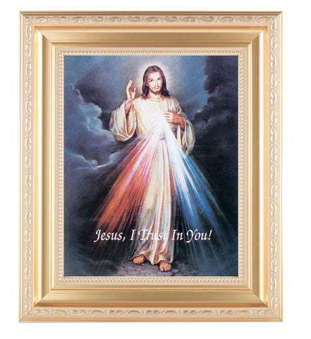 Divine Mercy in Gold Frame - TA138123