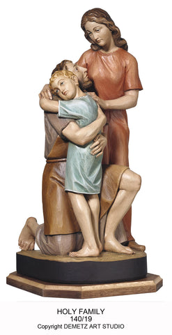 Holy Family Jesus hugging Joseph - HD14019