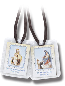 Brown Scapular with brown cords - TA1521-05