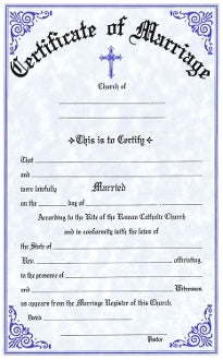 Marriage Certificate Pad-OA312