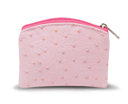 Pink Ostrich Pattern Rosary Case - TA167103