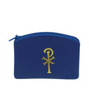 Rosary Case with Chi-Rho symbol - Blue and Black - TA1676