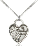 Guardian Angel Heart Medal - FN3202