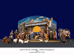 Nativity Set "Kostner" 36" Linden Wood - HD1902L36