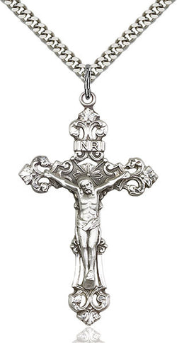 Crucifix Medal - FN0647SS/24S
