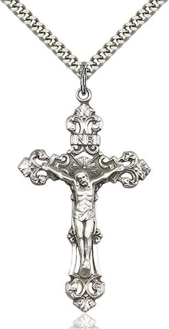 Crucifix Medal - FN0647SS/24S