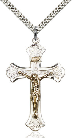 GF/SS Crucifix Medal - FN2642GFSS/24S