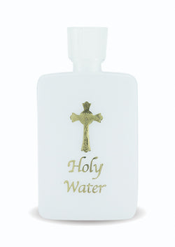 Gold Stamped 4oz  Holy Water Bottle - TA1960
