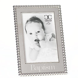 Silver Baptism Frame 4x6" photo - LI19904