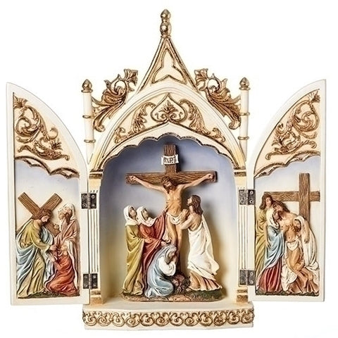 Crucifix Triptych Scene - LI20218
