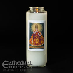 Patron Saint Glass 6 Day Candles - Infant Jesus of Prague - GG2120
