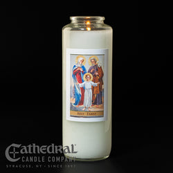 Patron Saint Glass 6 Day Candles - Holy Family - GG2122