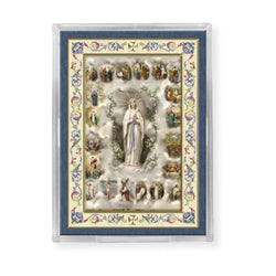 Mysteries of the Rosary Gold Emblem Magnet - TA2311212