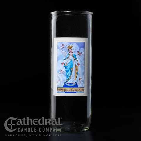 Patron Saint Glass 5/6/7 Day Globes - Immaculate Conception - GG2319