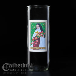 Patron Saint Glass 5/6/7 Day Globes - St. Therese