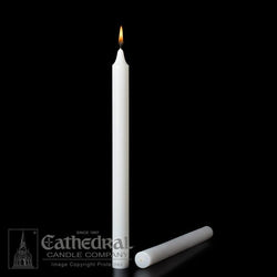 Stearine White Molded Candles (PE) - 1-1/2"  x  16" - GG31126012