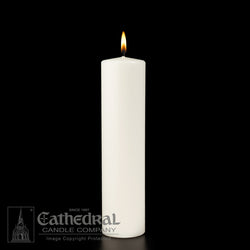 Christ Candle - White Ceremonial Pillar - 3" x 12" - GG31195001