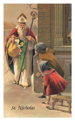 St. Nicholas Holy Card Prayer for Children - LA3998
