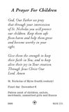 St. Nicholas Holy Card Prayer for Children - LA3998