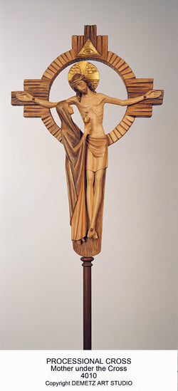 Processional Cross - Madonna Under The Cross - HD4010