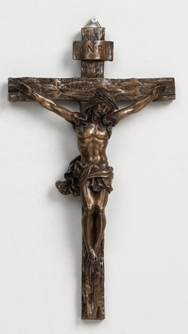 9.5" Bronze Wall Crucifix - LI40110