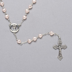 Communion Heart Pearl Rosary - LI40127