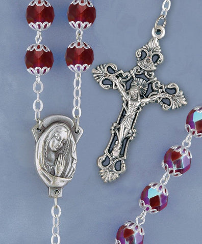 Traditions Rosary Ruby - HX41385/RB