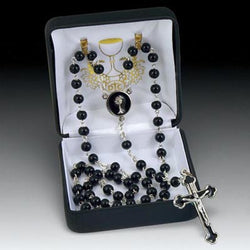 Black First Communion Rosary - HX41821