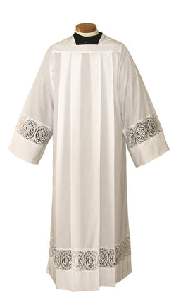 SL4215A Kodel/Cotton Surplice Priest Alb with IHS Lace