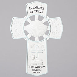 Boy Baptism Wall Cross - LI42698