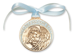 Engravable Crib Medal Blue - FN4300BGX