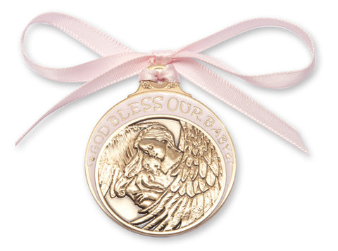 Engravable Crib Medal Pink - FN4300PGX