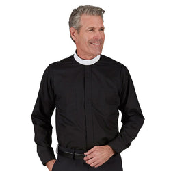 Neckband Collar Clergy Shirt - Long Sleeve - OF201