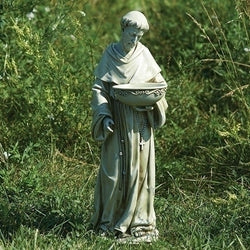 Saint Francis Solar-Powered Garden Statue  - LI47445
