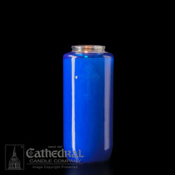 5-Day Blue Glass Offering Candles - AF205-64