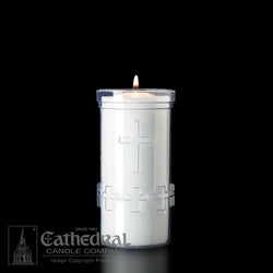 5-Day Crystal Raised Cross Candle - UM794